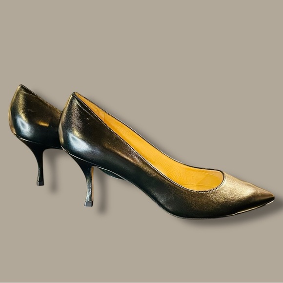 NWOT Stuart Weitzman Black Leather ‘Tippi 75’ Pointed Toe Pumps Size 11.5 - Picture 2 of 16